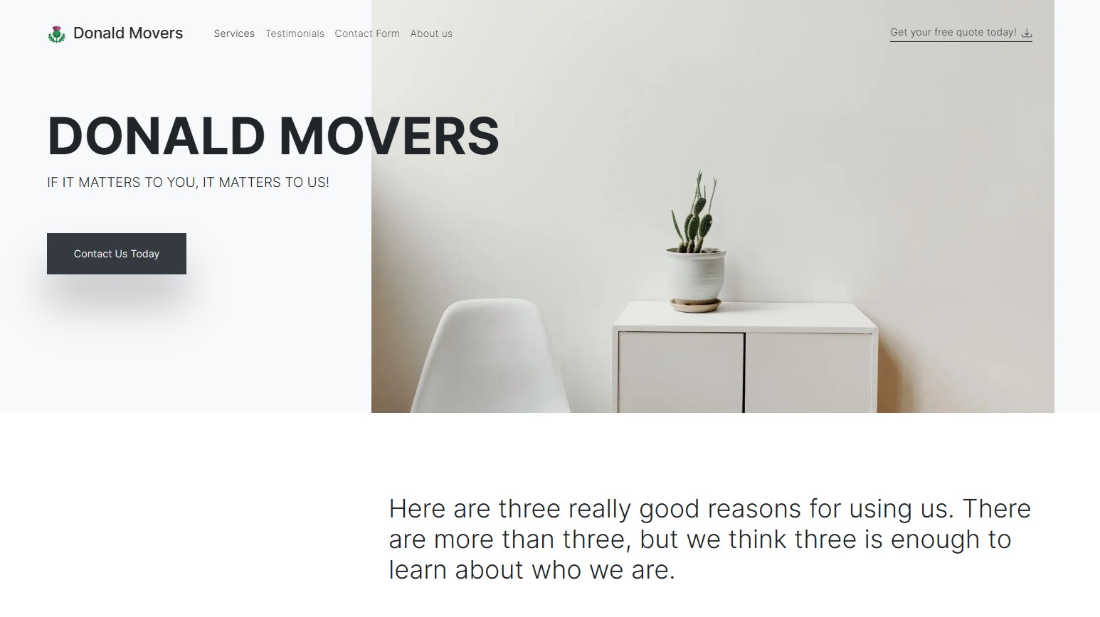 Donald Movers homepage